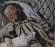 Claude Monet Jean Monet Sleeping oil painting artist